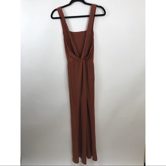 Urban Outfitters Lita Ribbed Knit Apron Jumpsuit - Picture 5 of 8